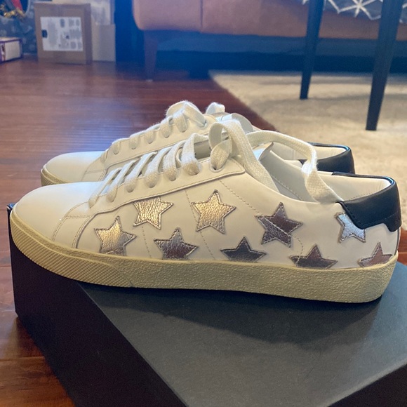 Saint Laurent Women Sneaker Court Star size 37.5 - Picture 1 of 7